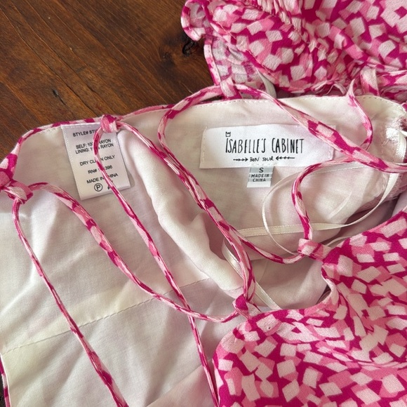 Isabelles Cabinet Pink Top Size S Corset Back - Picture 3 of 4